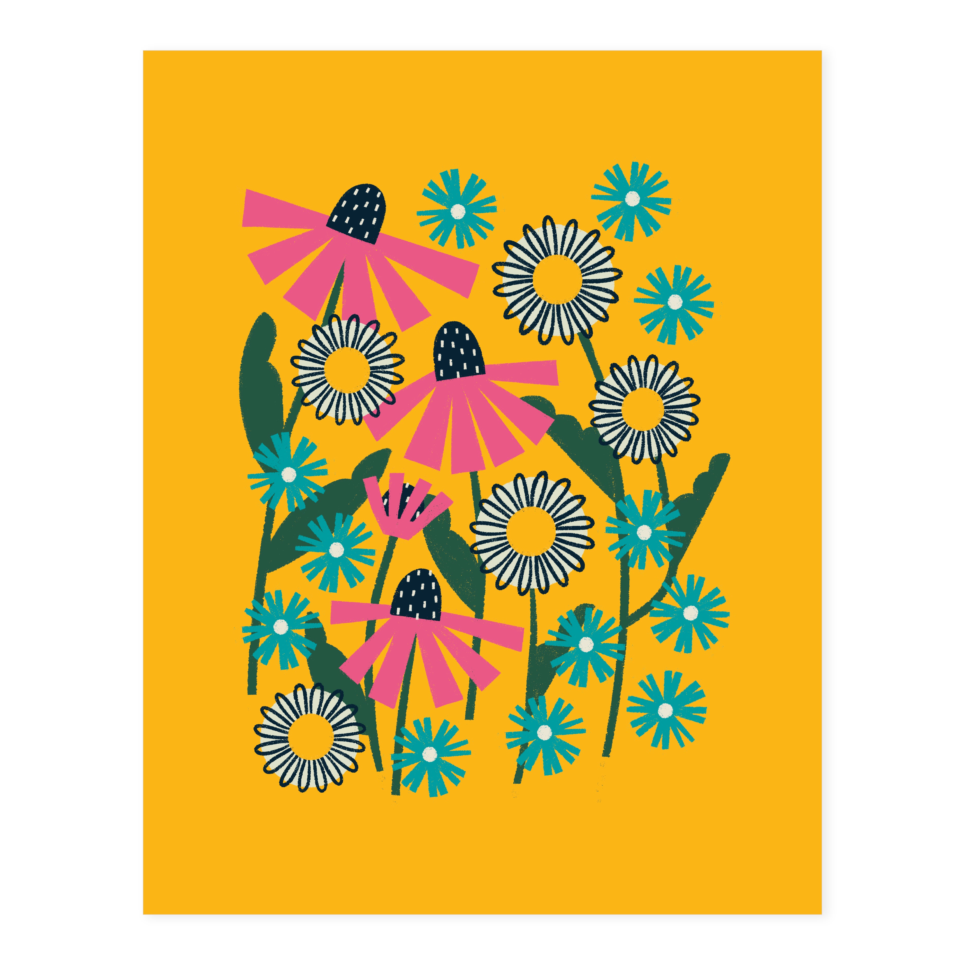 Wildflower Print, Katey Stafford, Hideaway House Studio