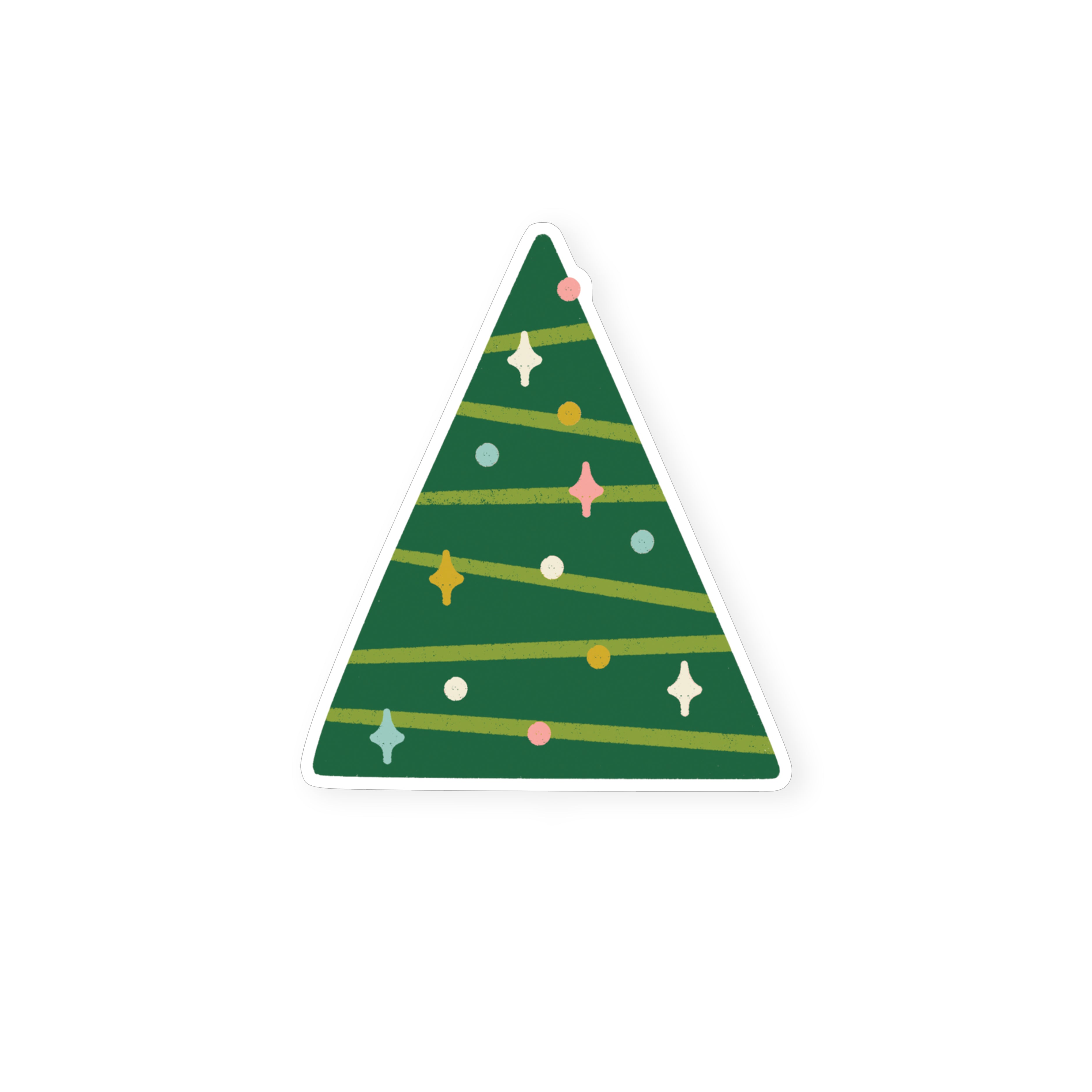 Xmas Tree Sticker, Christmas Tree Sticker, Hideaway House Studio, Katey Stafford,