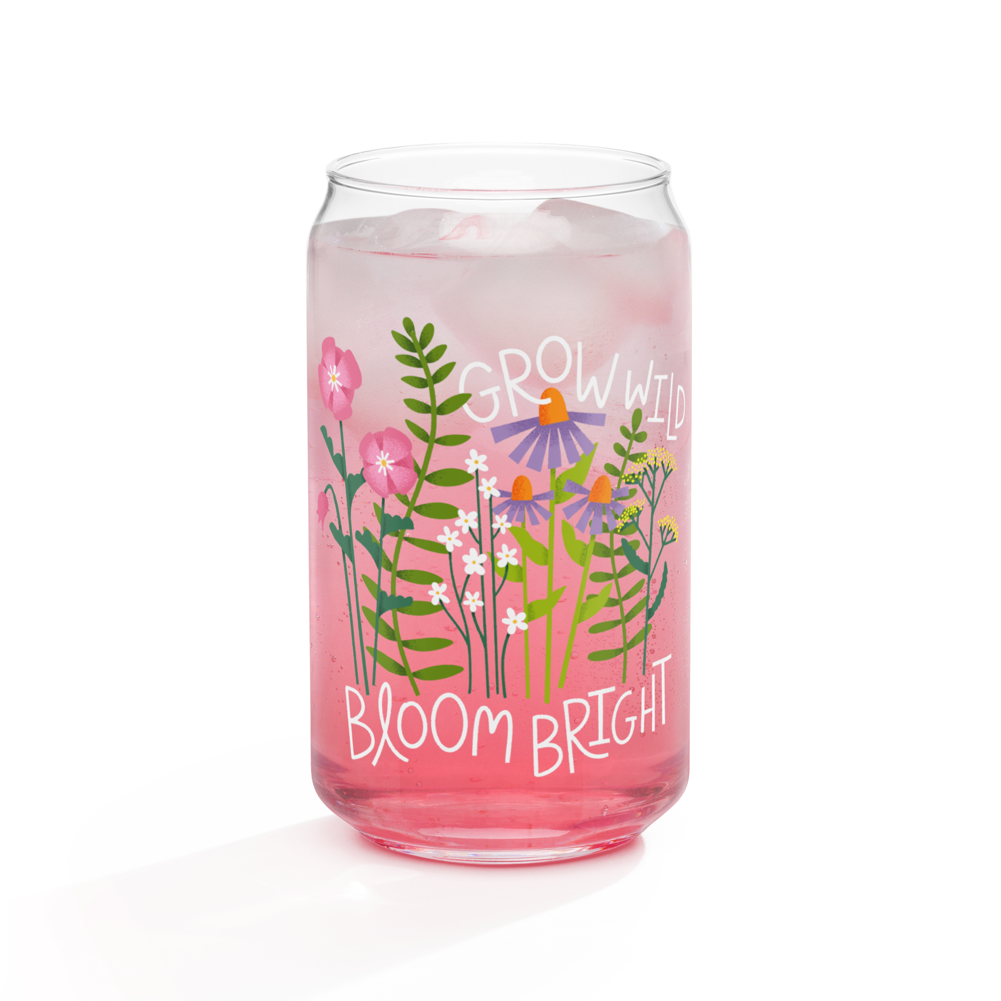 Grow Wild, Bloom Bright Glass