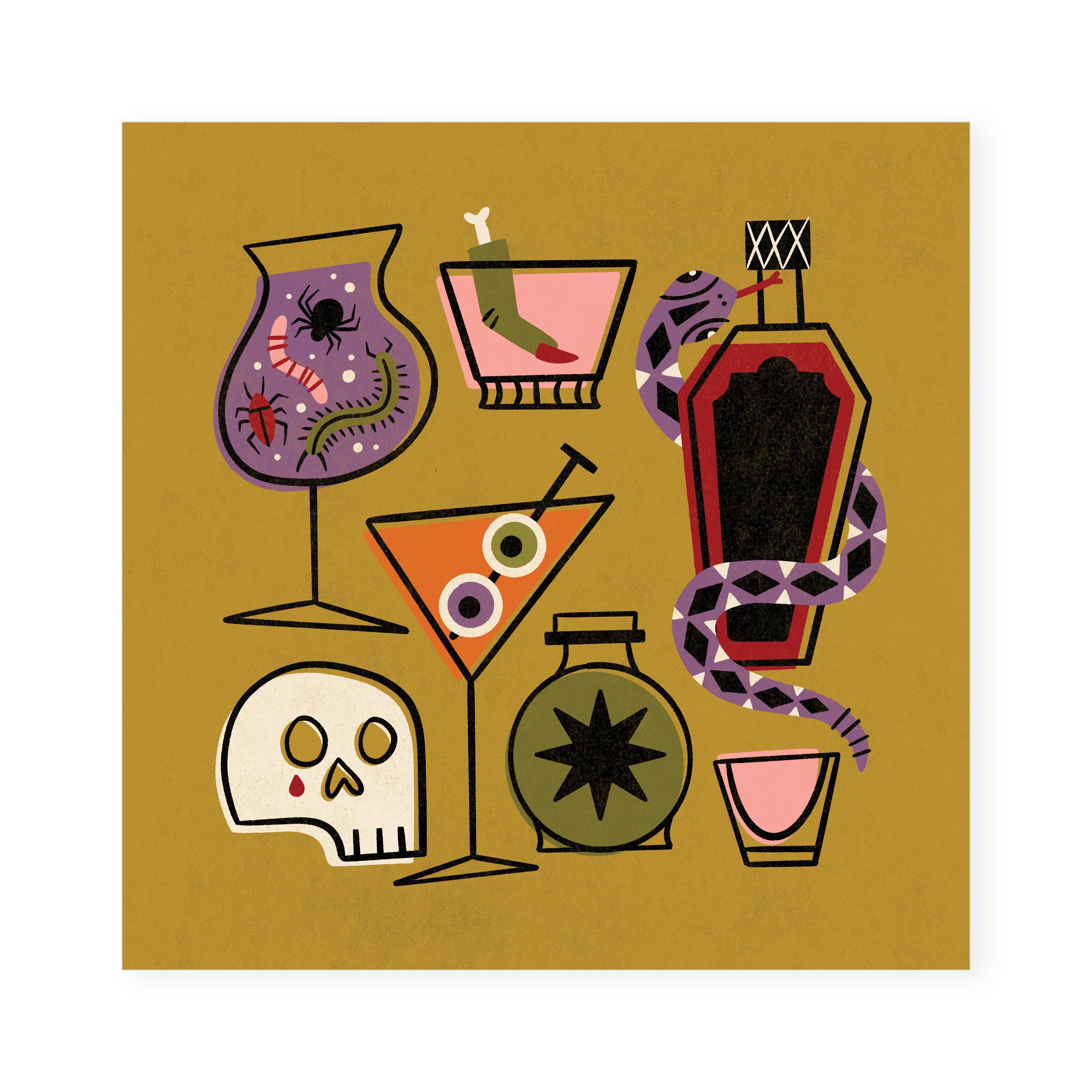 Halloween Cocktails Print