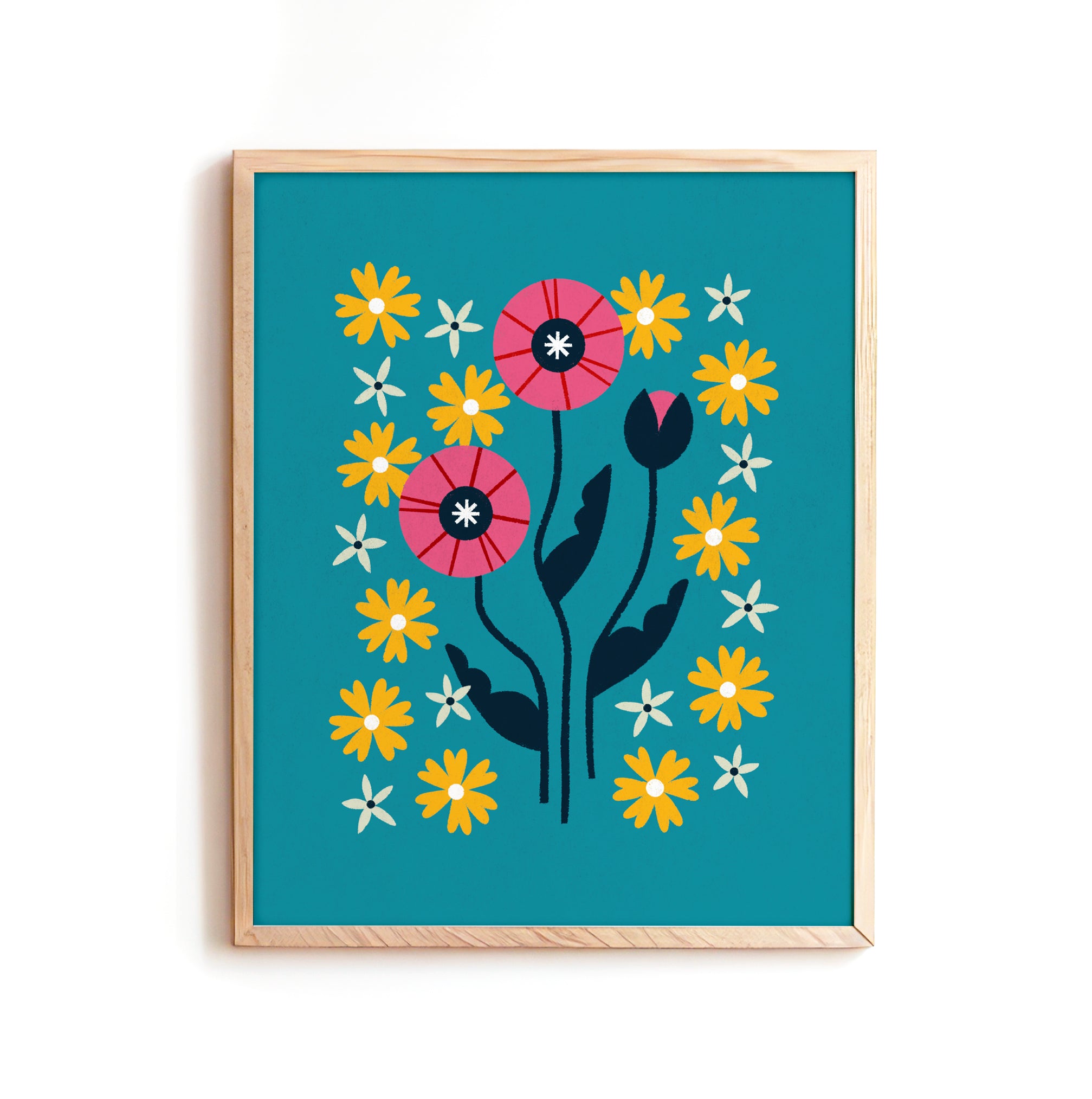 Poppy, Cornflower, Jasmine Print