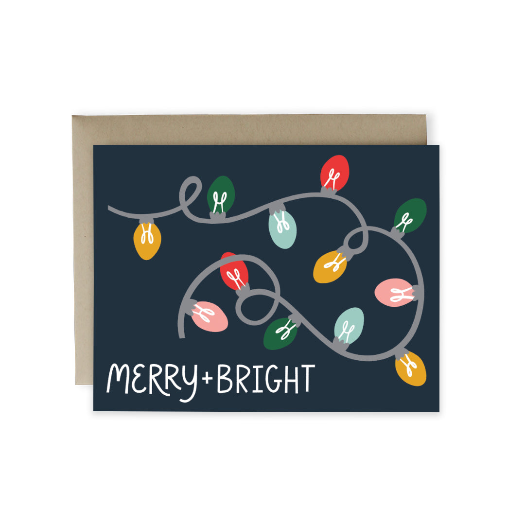 Merry and Bright Card, Hideaway House Studio, Katey Stafford