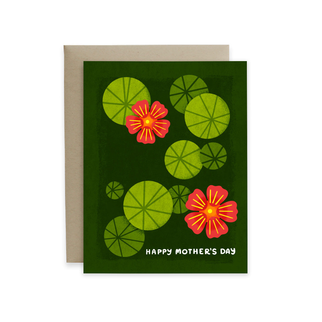 Nasturtium Mothers Day Card