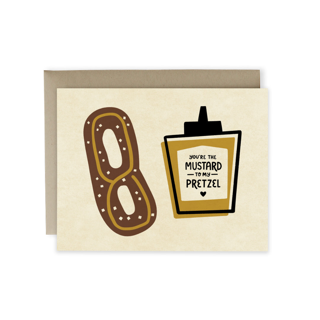 Mustard to my Pretzel Card, Hideaway House Studio