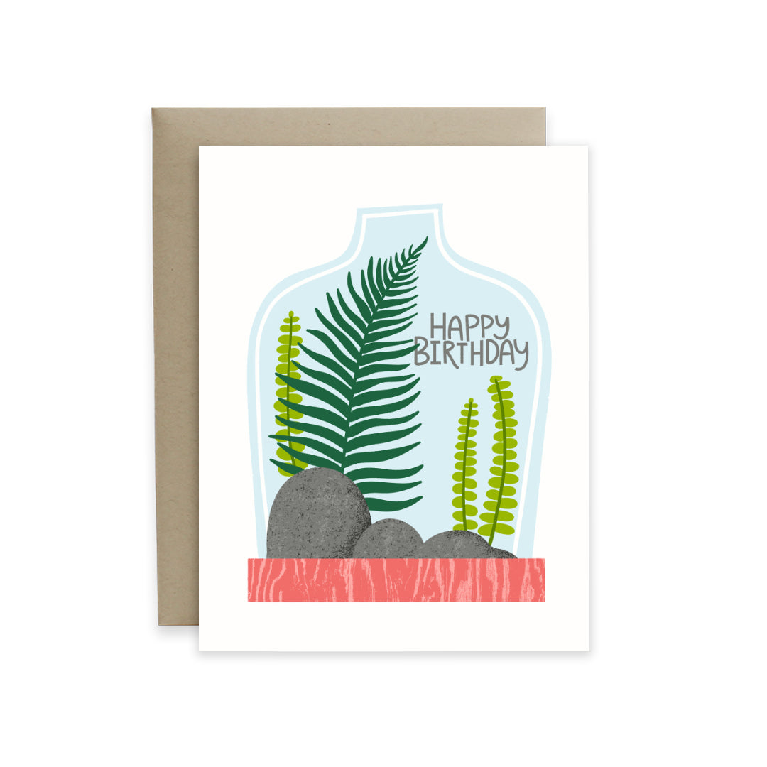 Terrarium Birthday Card