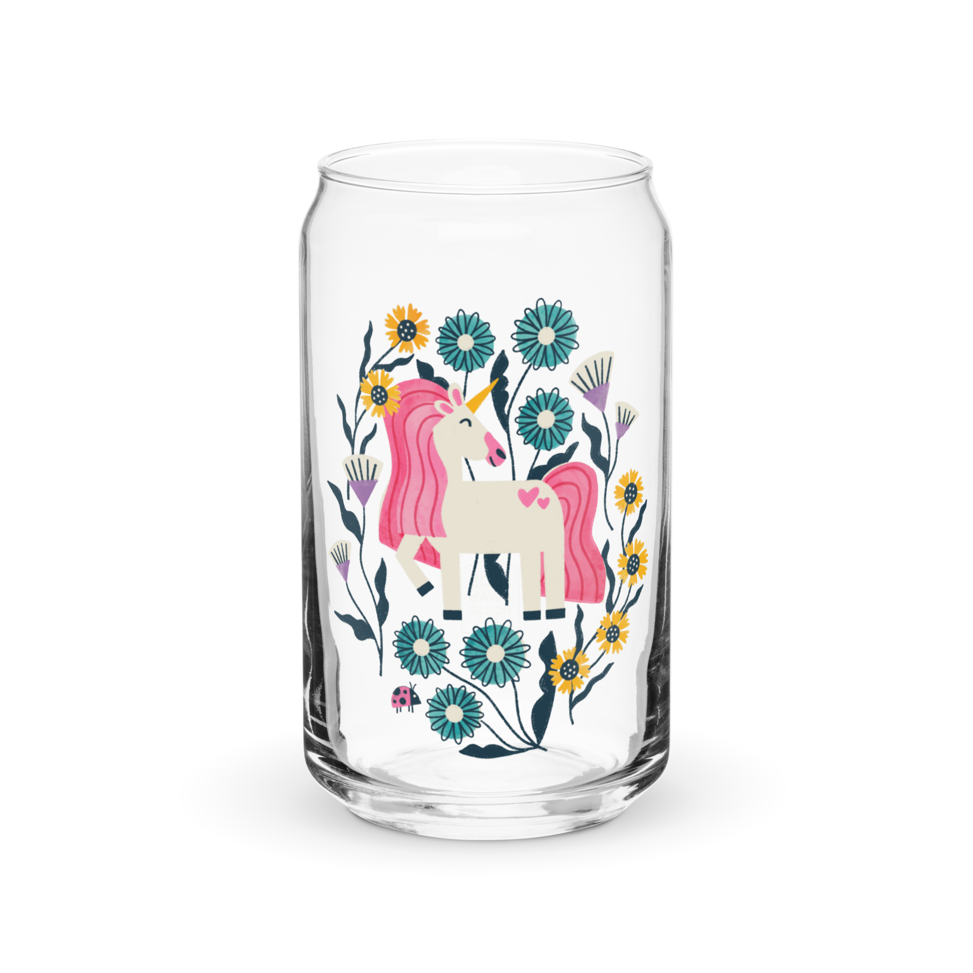 Unicorn Can Glass, Hideaway House Studio, Katey Stafford